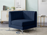 Alina Modular Corner Chair - Stylish Contemporary Design with Deep Channel Tufting for Comfort