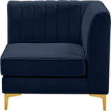 Alina Modular Corner Chair - Stylish Contemporary Design with Deep Channel Tufting for Comfort