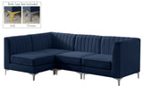 Alina Velvet Modular Sectional Sofa with Deep Channel Tufting for Modern Home Comfort & Style