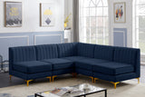 Alina Velvet Modular Sectional Sofa with Deep Channel Tufting for Modern Home Comfort & Style