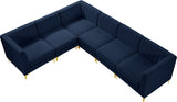 Alina Velvet Modular Sectional Sofa with Deep Channel Tufting for Modern Home Comfort & Style