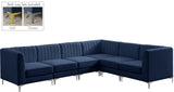 Alina Velvet Modular Sectional Sofa with Deep Channel Tufting for Modern Home Comfort & Style