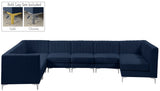 Alina Velvet Modular Sectional Sofa with Deep Channel Tufting for Modern Home Comfort & Style