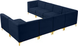 Alina Velvet Modular Sectional Sofa with Deep Channel Tufting for Modern Home Comfort & Style