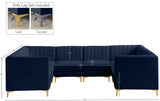 Alina Velvet Modular Sectional Sofa with Deep Channel Tufting for Modern Home Comfort & Style