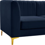 Alina Velvet Modular Sectional Sofa with Deep Channel Tufting for Modern Home Comfort & Style
