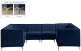 Alina Velvet Modular Sectional Sofa with Deep Channel Tufting for Modern Home Comfort & Style