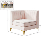 Alina Modular Corner Chair - Stylish Contemporary Design with Deep Channel Tufting for Comfort