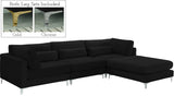Julia Velvet Modular Sectional Sofa - Cozy Contemporary Design with Gold & Chrome Legs, Versatile Comfort