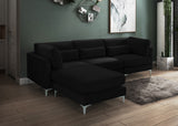 Julia Velvet Modular Sectional Sofa - Cozy Contemporary Design with Gold & Chrome Legs, Versatile Comfort