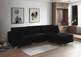 Julia Velvet Modular Sectional Sofa - Cozy Contemporary Design with Gold & Chrome Legs, Versatile Comfort