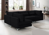 Julia Velvet Modular Sectional Sofa - Cozy Contemporary Design with Gold & Chrome Legs, Versatile Comfort