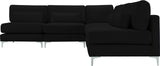Julia Velvet Modular Sectional Sofa - Cozy Contemporary Design with Gold & Chrome Legs, Versatile Comfort