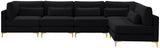 Julia Velvet Modular Sectional Sofa - Cozy Contemporary Design with Gold & Chrome Legs, Versatile Comfort