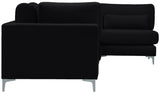Julia Velvet Modular Sectional Sofa - Cozy Contemporary Design with Gold & Chrome Legs, Versatile Comfort