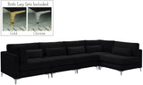 Julia Velvet Modular Sectional Sofa - Cozy Contemporary Design with Gold & Chrome Legs, Versatile Comfort