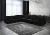 Julia Velvet Modular Sectional Sofa - Cozy Contemporary Design with Gold & Chrome Legs, Versatile Comfort