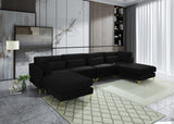 Julia Velvet Modular Sectional Sofa - Cozy Contemporary Design with Gold & Chrome Legs, Versatile Comfort
