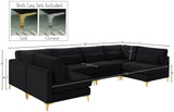 Julia Velvet Modular Sectional Sofa - Cozy Contemporary Design with Gold & Chrome Legs, Versatile Comfort