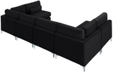 Julia Velvet Modular Sectional Sofa - Cozy Contemporary Design with Gold & Chrome Legs, Versatile Comfort