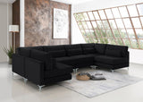 Julia Velvet Modular Sectional Sofa - Cozy Contemporary Design with Gold & Chrome Legs, Versatile Comfort