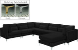 Julia Velvet Modular Sectional Sofa - Cozy Contemporary Design with Gold & Chrome Legs, Versatile Comfort