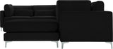 Julia Velvet Modular Sectional Sofa - Cozy Contemporary Design with Gold & Chrome Legs, Versatile Comfort