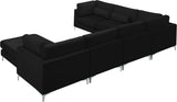 Julia Velvet Modular Sectional Sofa - Cozy Contemporary Design with Gold & Chrome Legs, Versatile Comfort