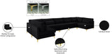 Julia Velvet Modular Sectional Sofa - Cozy Contemporary Design with Gold & Chrome Legs, Versatile Comfort