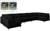 Julia Velvet Modular Sectional Sofa - Cozy Contemporary Design with Gold & Chrome Legs, Versatile Comfort