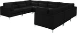 Julia Velvet Modular Sectional Sofa - Cozy Contemporary Design with Gold & Chrome Legs, Versatile Comfort