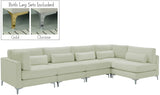 Julia Velvet Modular Sectional Sofa - Cozy Contemporary Design with Customizable Gold & Chrome Legs