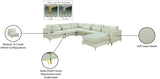 Julia Velvet Modular Sectional Sofa - Cozy Contemporary Design with Customizable Gold & Chrome Legs