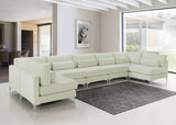 Julia Velvet Modular Sectional Sofa - Cozy Contemporary Design with Customizable Gold & Chrome Legs