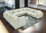 Julia Velvet Modular Sectional Sofa - Cozy Contemporary Design with Customizable Gold & Chrome Legs