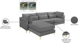 Julia Velvet Modular Sectional Sofa - Stylish, Customizable Comfort for Contemporary Living Spaces
