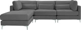 Julia Velvet Modular Sectional Sofa - Stylish, Customizable Comfort for Contemporary Living Spaces