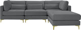 Julia Velvet Modular Sectional Sofa - Stylish, Customizable Comfort for Contemporary Living Spaces