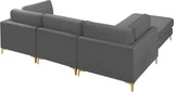 Julia Velvet Modular Sectional Sofa - Stylish, Customizable Comfort for Contemporary Living Spaces