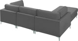 Julia Velvet Modular Sectional Sofa - Stylish, Customizable Comfort for Contemporary Living Spaces