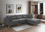 Julia Velvet Modular Sectional Sofa - Stylish, Customizable Comfort for Contemporary Living Spaces