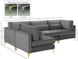 Julia Velvet Modular Sectional Sofa - Stylish, Customizable Comfort for Contemporary Living Spaces