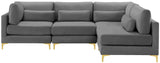 Julia Velvet Modular Sectional Sofa - Stylish, Customizable Comfort for Contemporary Living Spaces