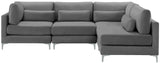 Julia Velvet Modular Sectional Sofa - Stylish, Customizable Comfort for Contemporary Living Spaces