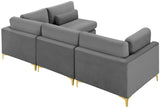 Julia Velvet Modular Sectional Sofa - Stylish, Customizable Comfort for Contemporary Living Spaces