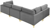 Julia Velvet Modular Sectional Sofa - Stylish, Customizable Comfort for Contemporary Living Spaces