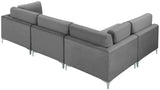 Julia Velvet Modular Sectional Sofa - Stylish, Customizable Comfort for Contemporary Living Spaces