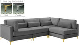 Julia Velvet Modular Sectional Sofa - Stylish, Customizable Comfort for Contemporary Living Spaces