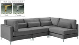 Julia Velvet Modular Sectional Sofa - Stylish, Customizable Comfort for Contemporary Living Spaces