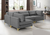 Julia Velvet Modular Sectional Sofa - Stylish, Customizable Comfort for Contemporary Living Spaces